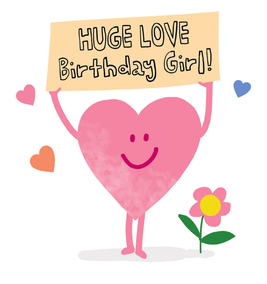 Huge Love Birthday Card