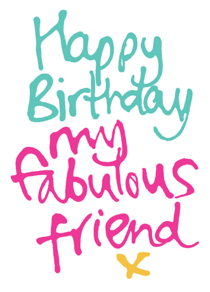 Fabulous Friend Birthday Card