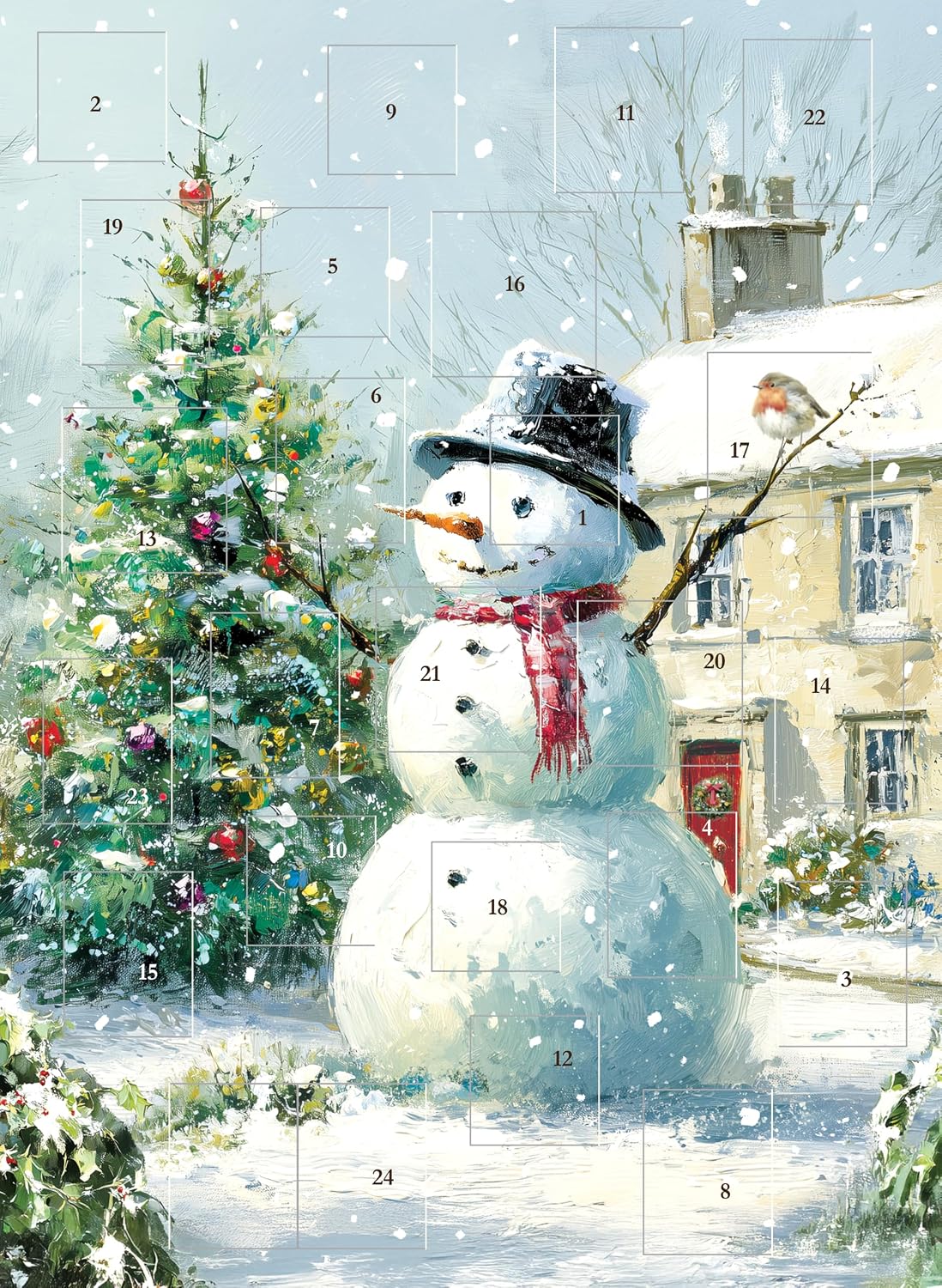 Snowman and Tree Advent Calendar
