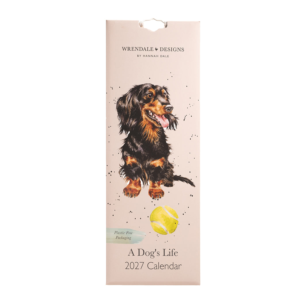 2027 A Dog's Life Dog Slim Calendar