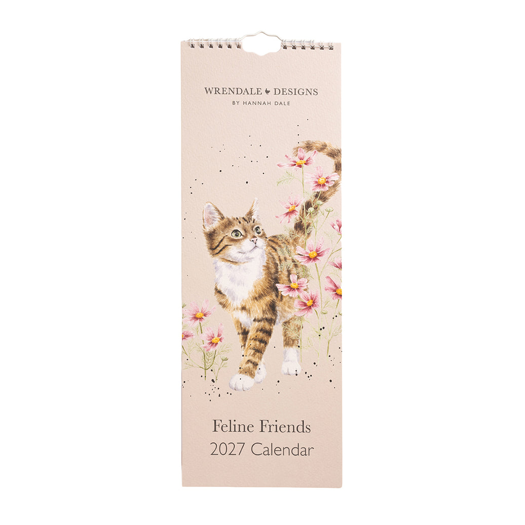 2027 Feline Friends Cat Slim Calendar