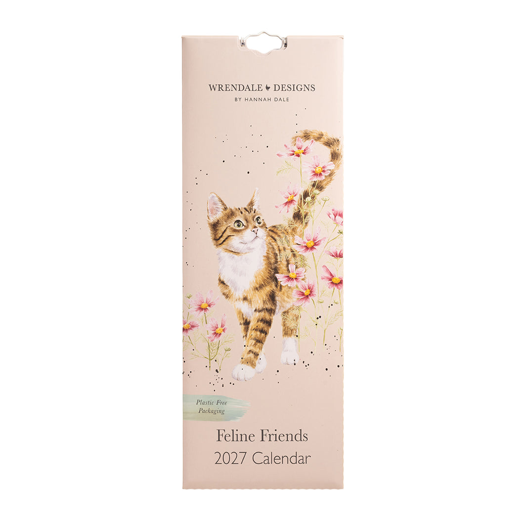 2027 Feline Friends Cat Slim Calendar