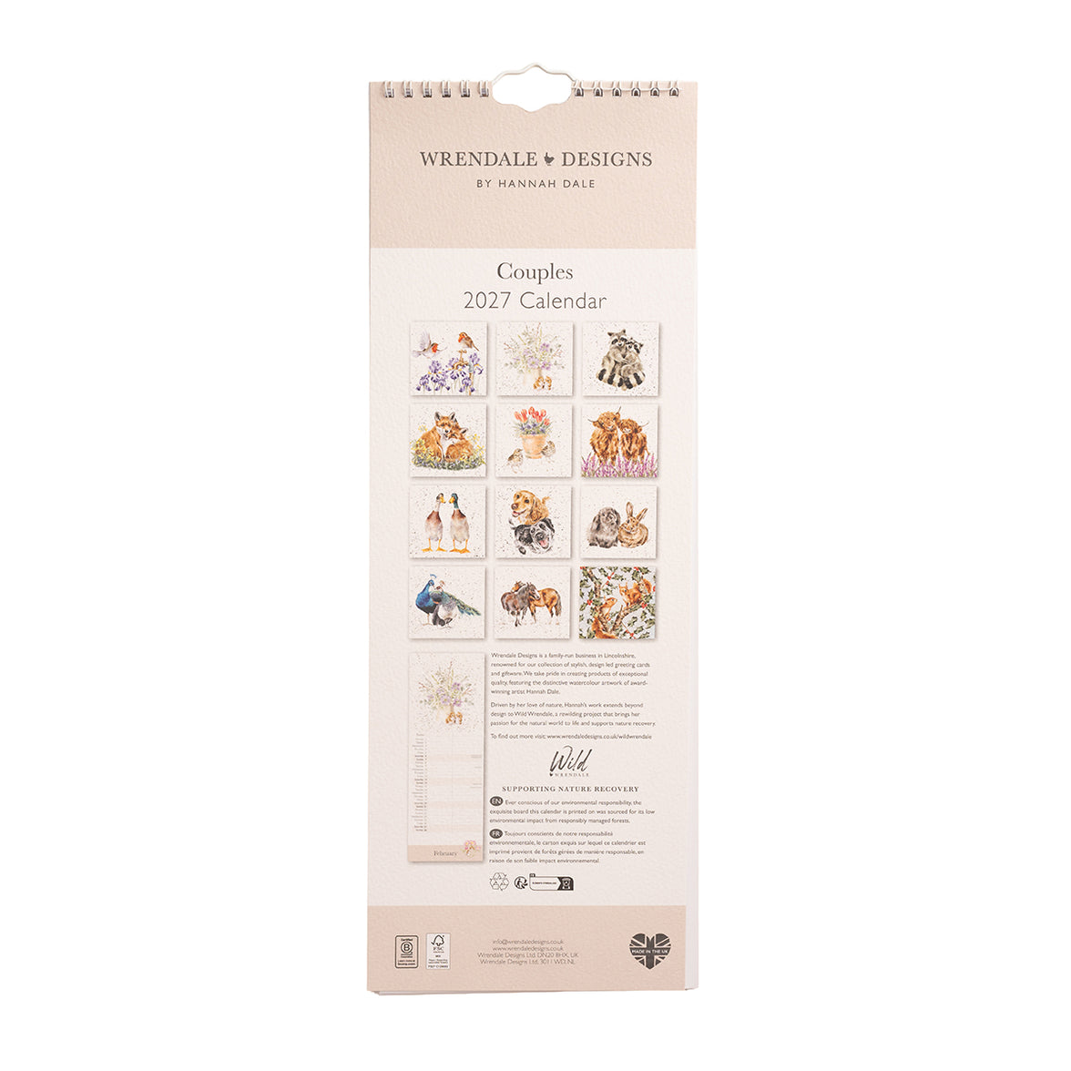 2027 Yours and Mine Couples Slim Calendar