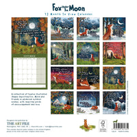 2027 Fox Under The Moon Wall Calendar