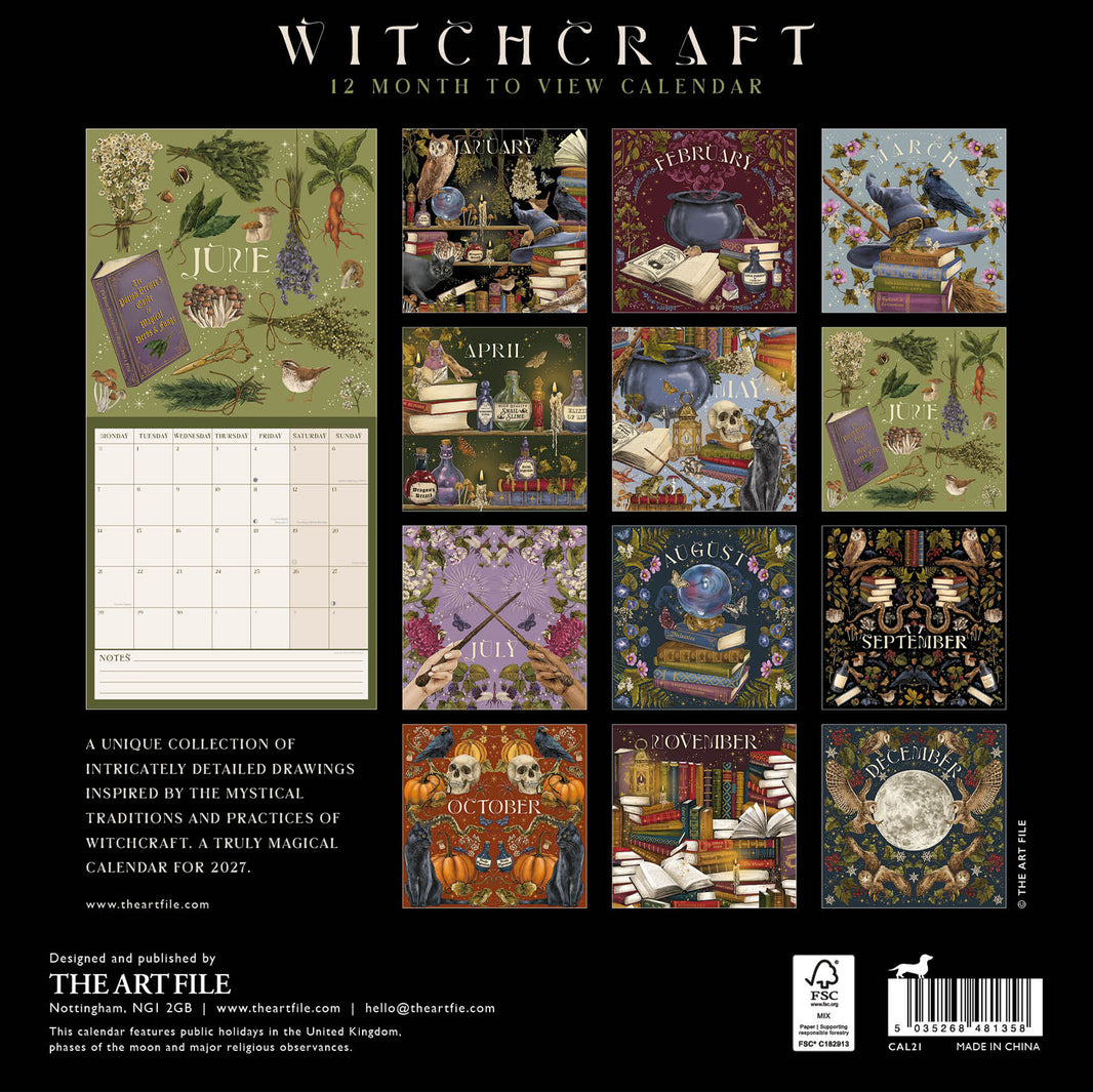 2027 Witchcraft Wall Calendar