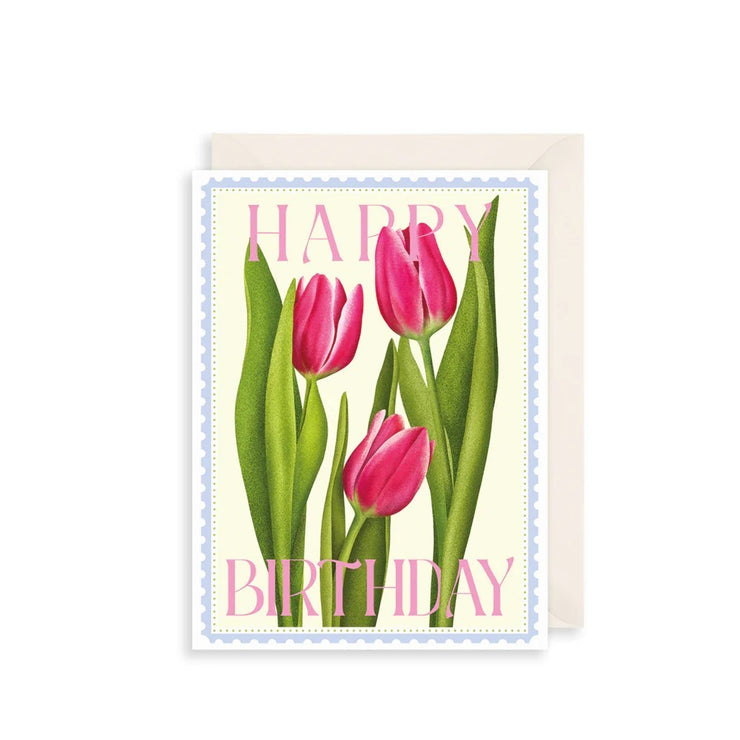 Tulip Birthday Card