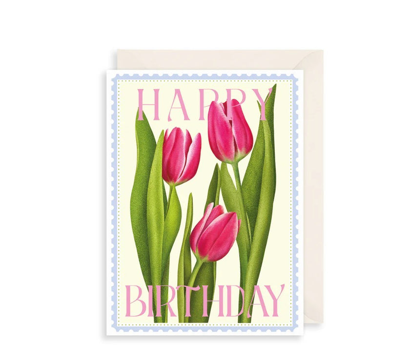 Tulip Birthday Card