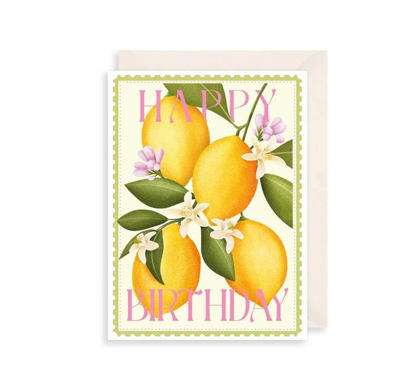 Lemons Birthday Card