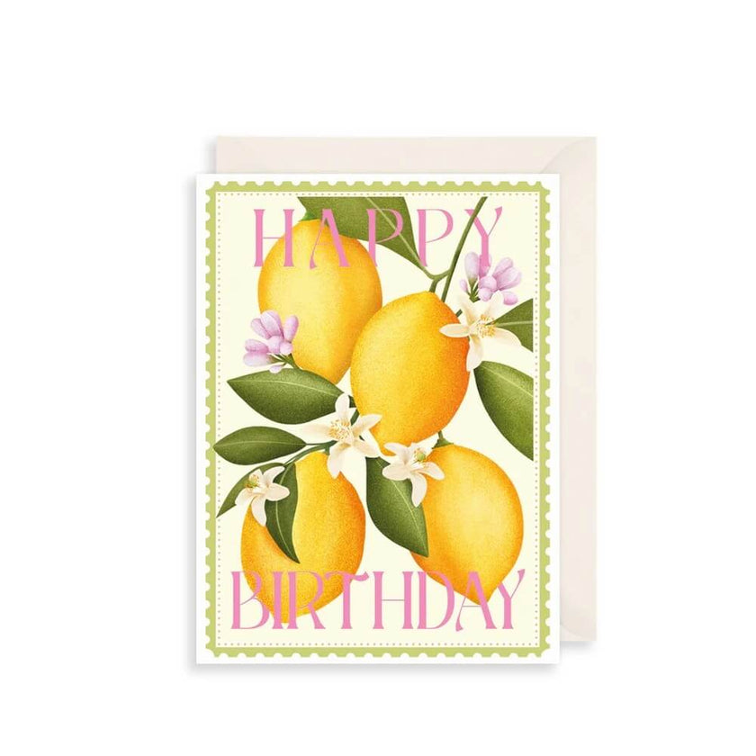 Lemons Birthday Card
