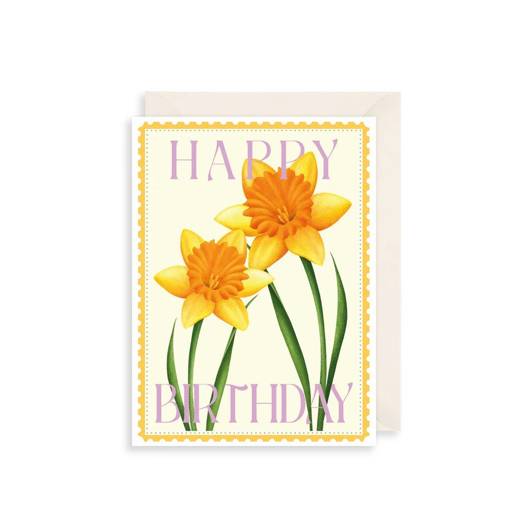 Daffodils Birthday Card