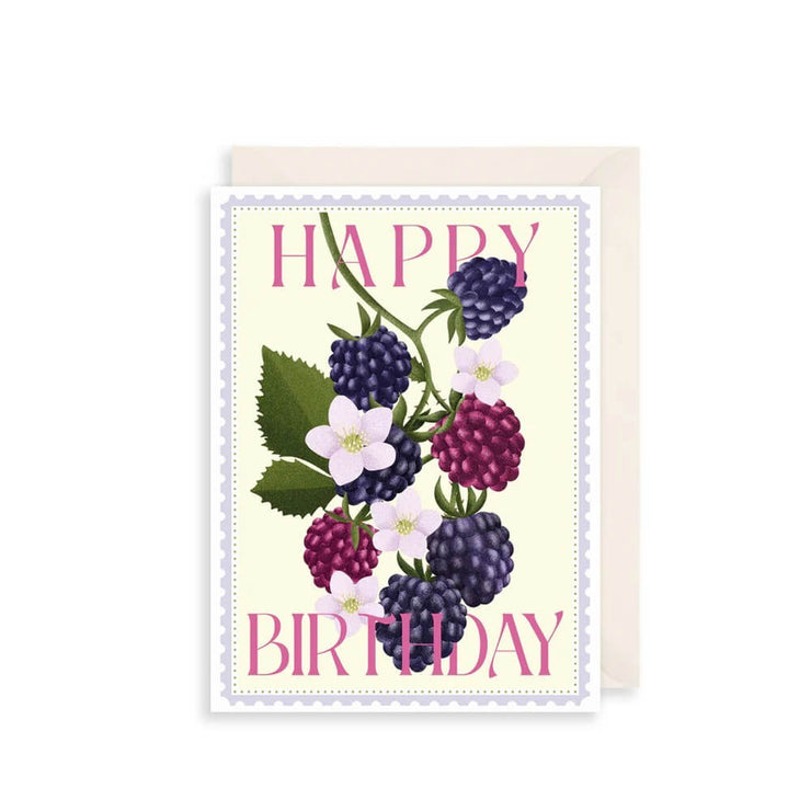 Blackberries Birthday Card