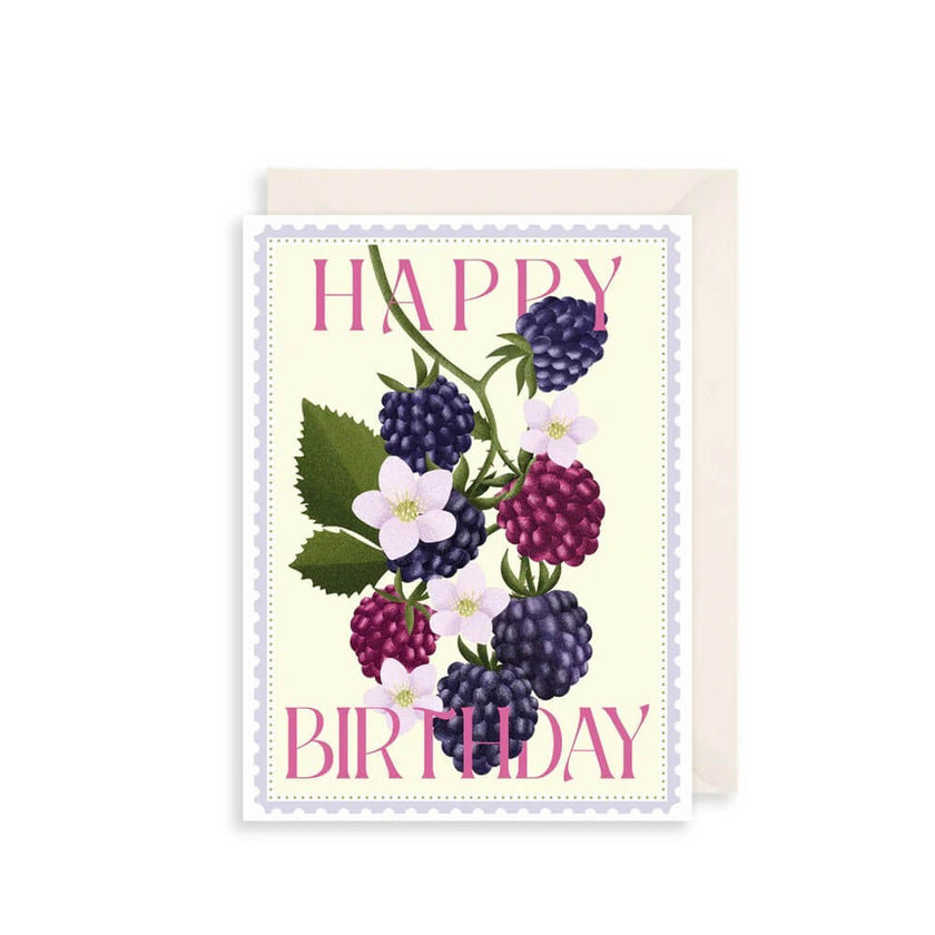 Blackberries Birthday Card