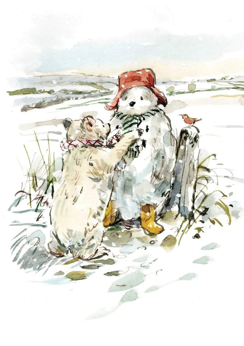Snow Bear Christmas Card