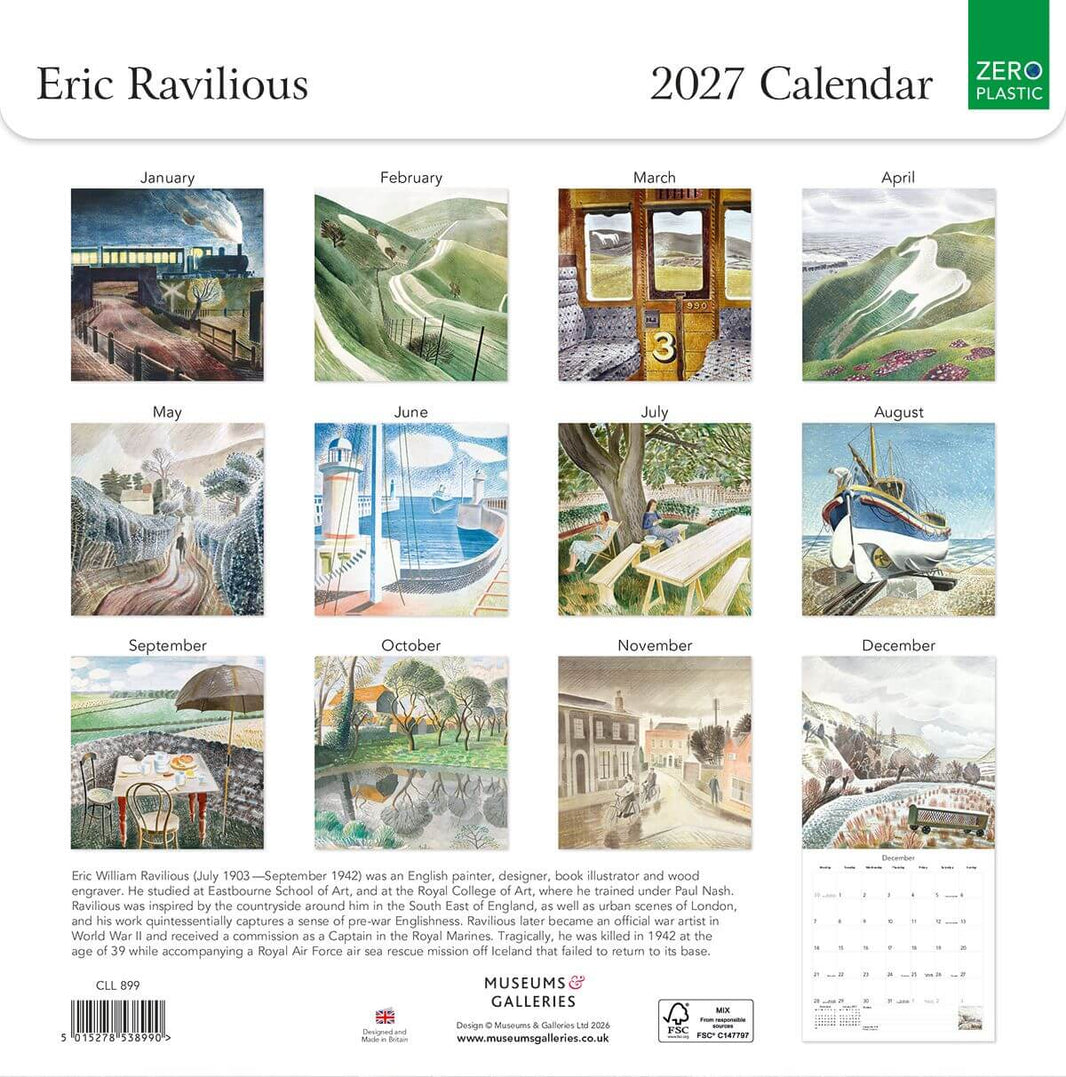 2027 Eric Ravilious Calendar