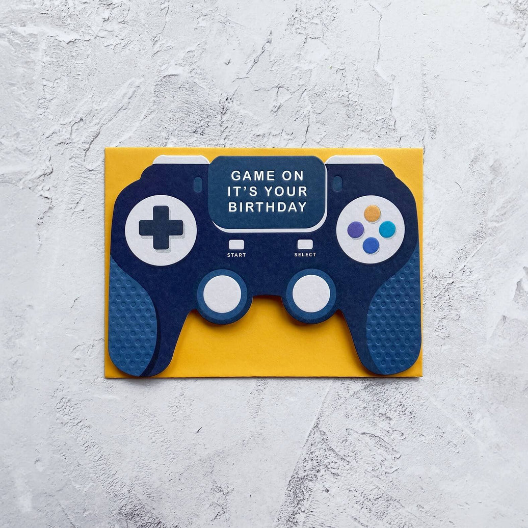 Gaming Die-Cut Birthday Card