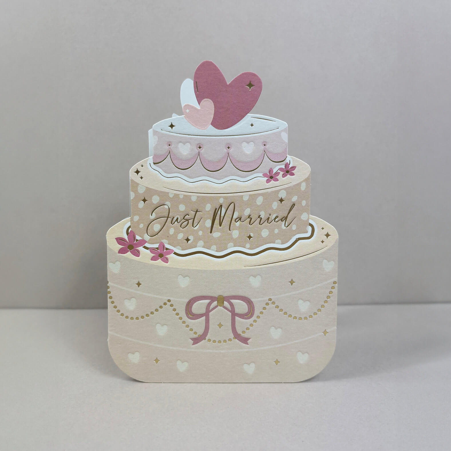 Cake Die-Cut Wedding Card