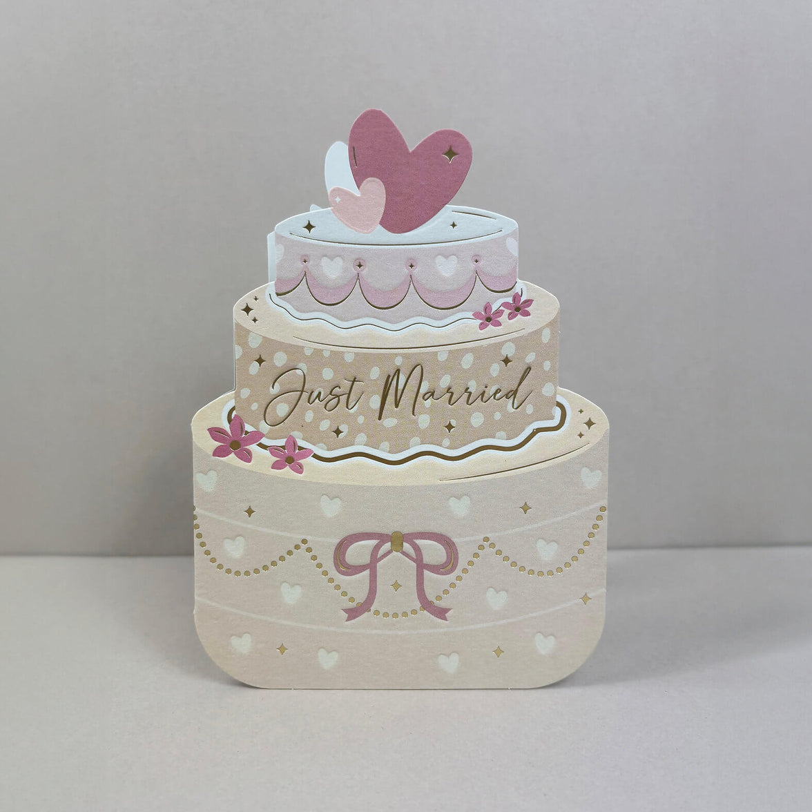 Cake Die-Cut Wedding Card