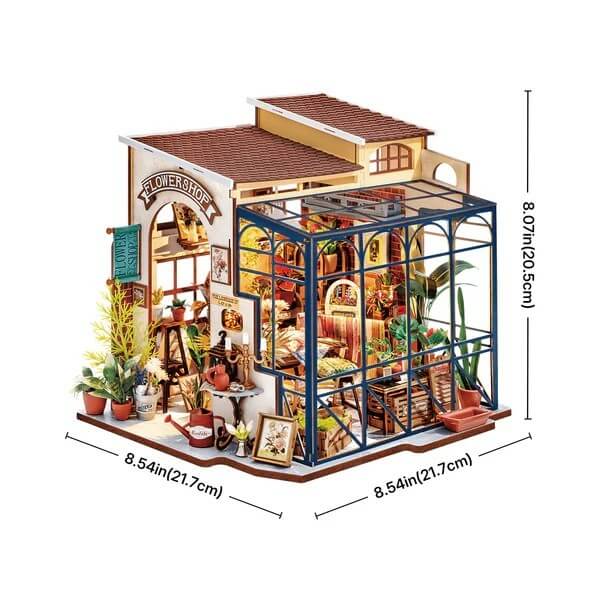 Emily Flower Shop Wooden Model Kit
