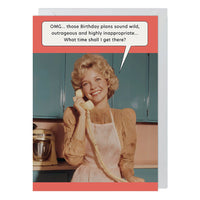 Birthday Plans Birthday Card