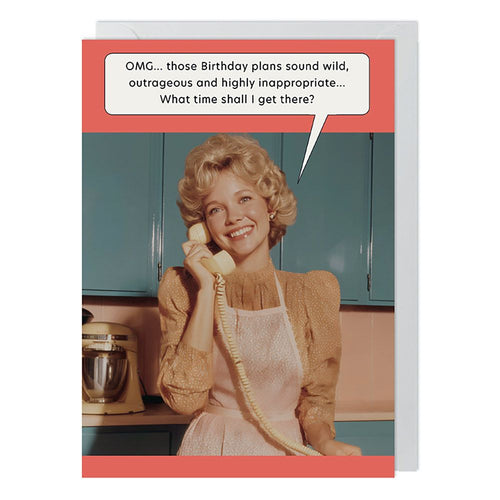 Birthday Plans Birthday Card