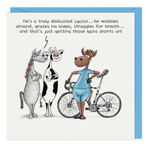 Cyclist Birthday Card