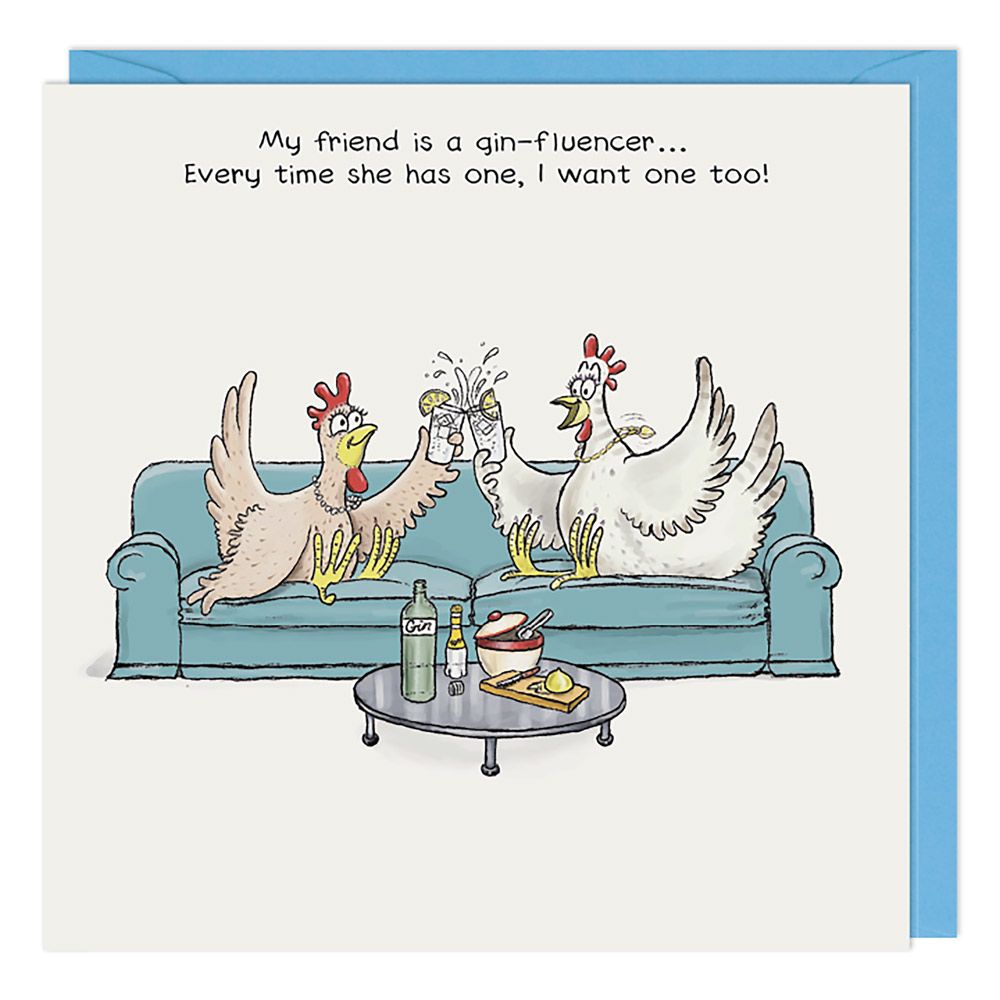 Gin-Fluencer Birthday Card