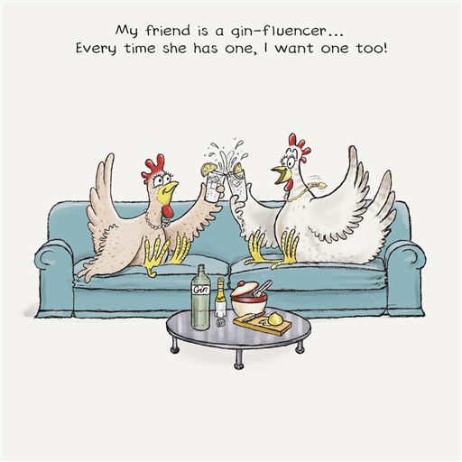 Gin-Fluencer Birthday Card