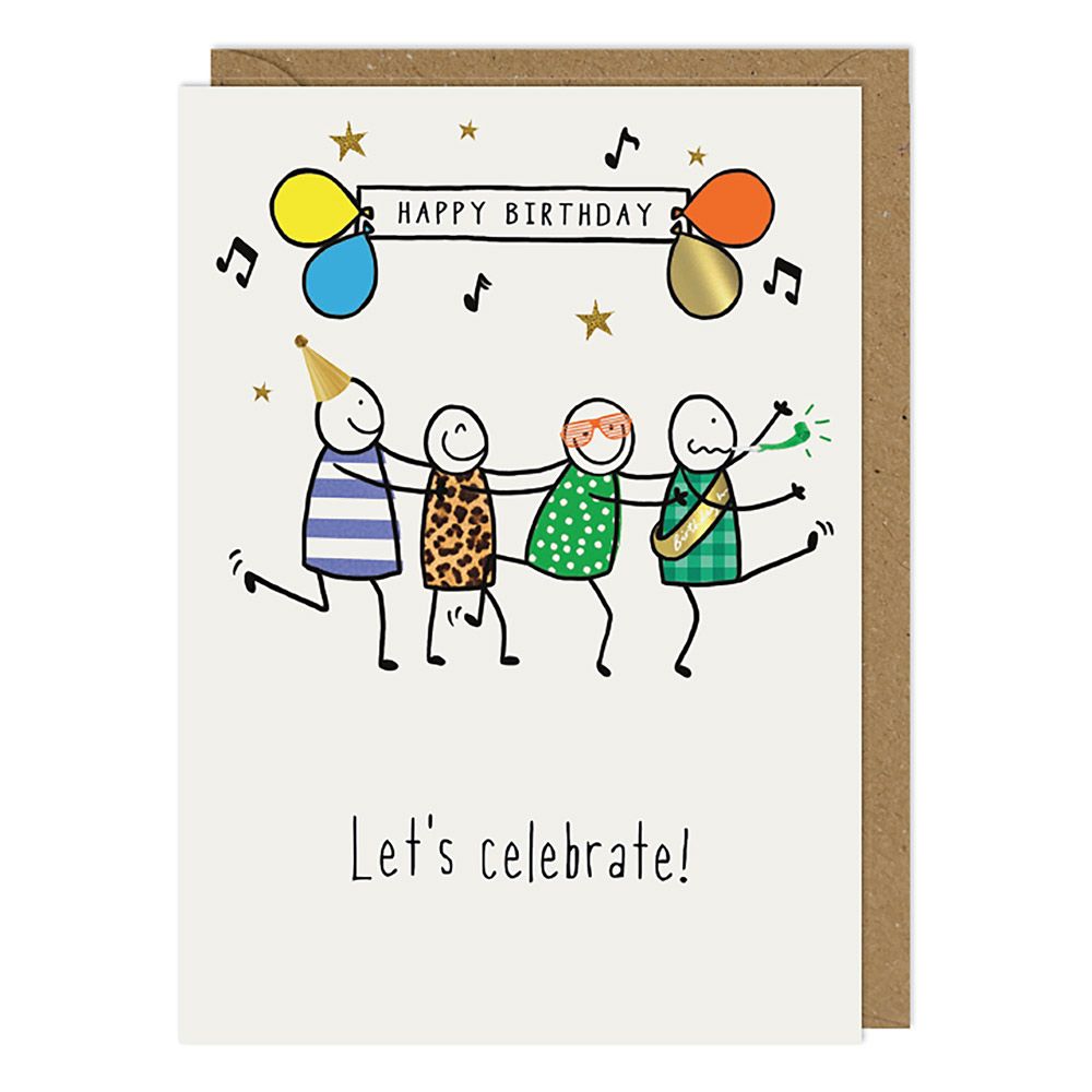 Lets Celebrate Birthday Card