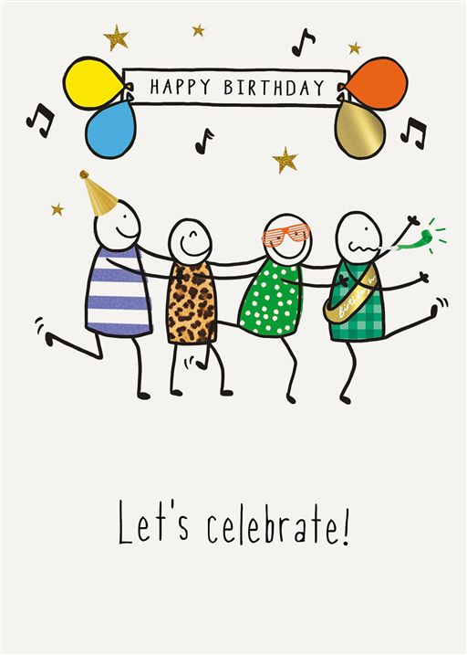 Lets Celebrate Birthday Card