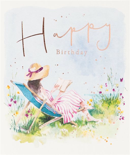 Deckchair Birthday Card