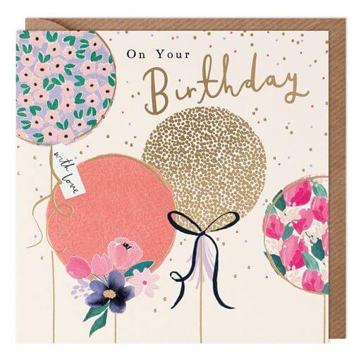 Balloons Birthday Card