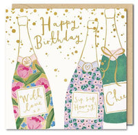 Bottles Birthday Card