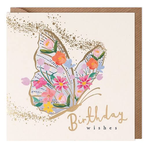 Butterfly Wishes Birthday Card