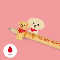Cute Dog Erasable Gel Pens - Fur-Ever Friends Set of 3