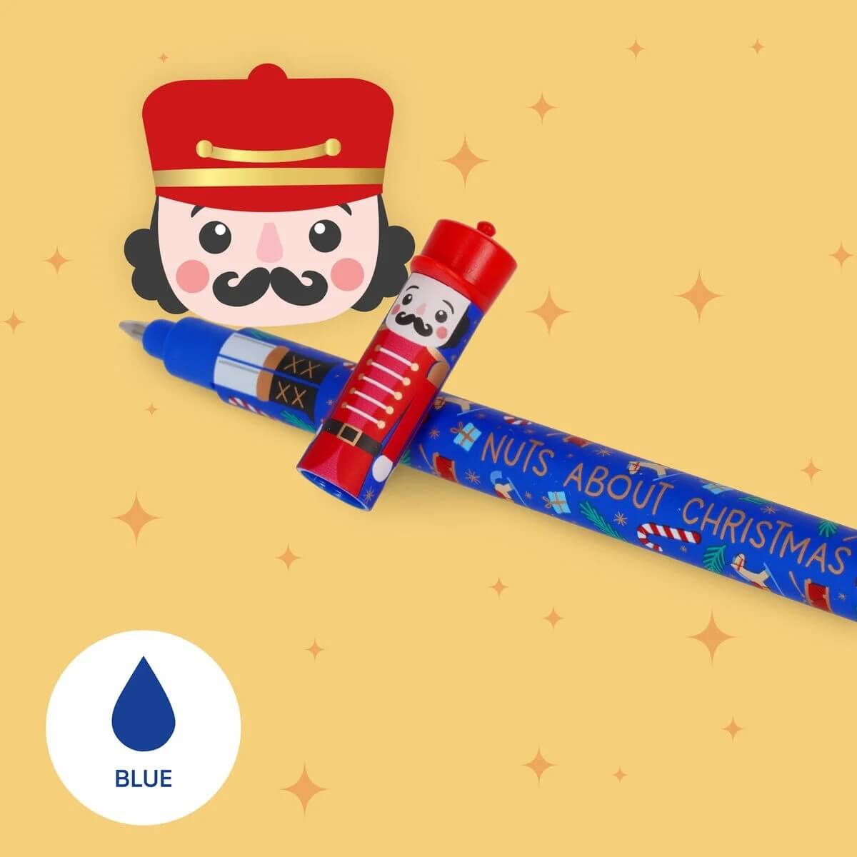 Set of 3 Erasable Christmas Nutcracker Pens