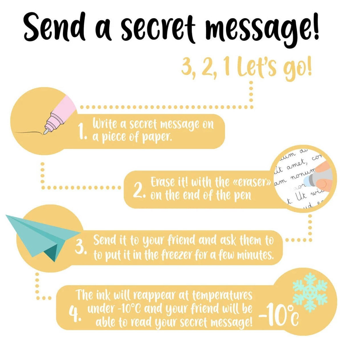 Set of 3 Erasable Christmas Nutcracker Pens