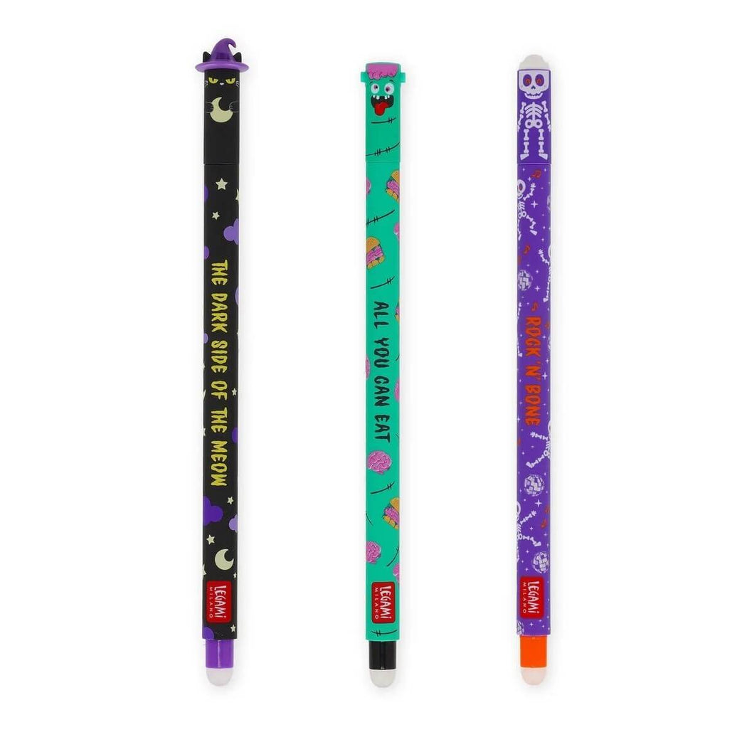 Set of 3 Erasable Halloween Pens - House of Cards