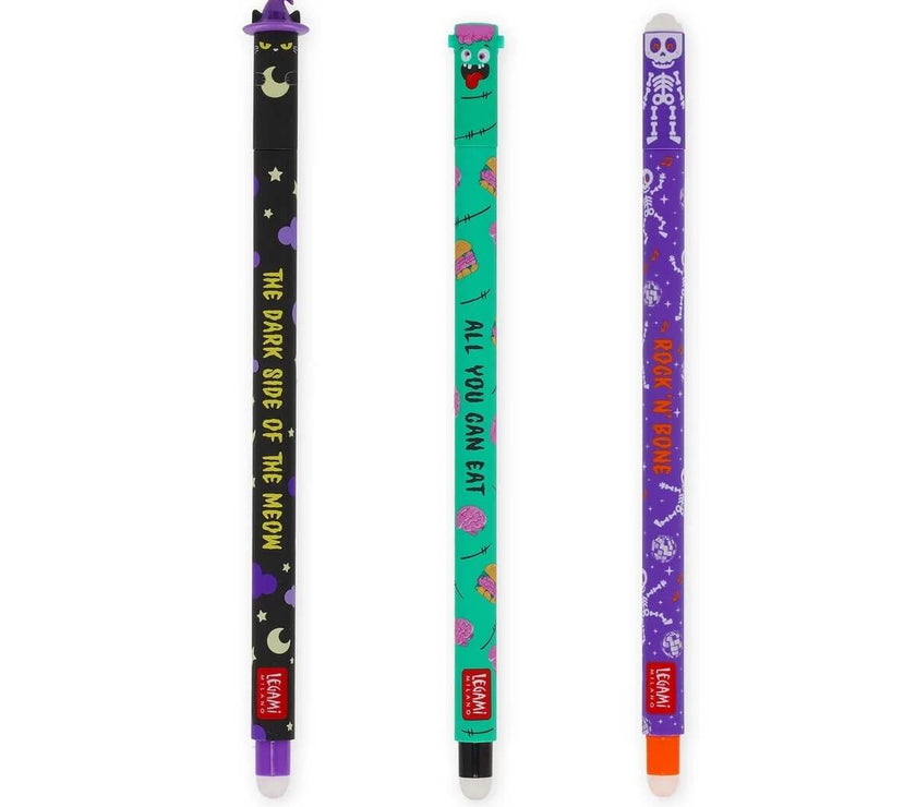 Set of 3 Erasable Halloween Pens