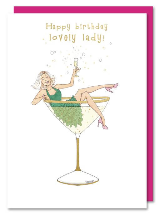 Lovely Lady Birthday Card
