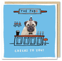 Pug Birthday Card