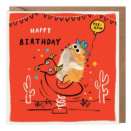 Hamster Birthday Card