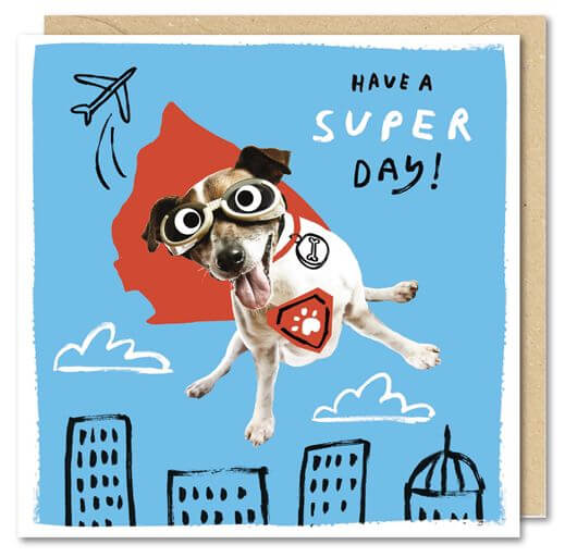 Super Dog Birthday Card