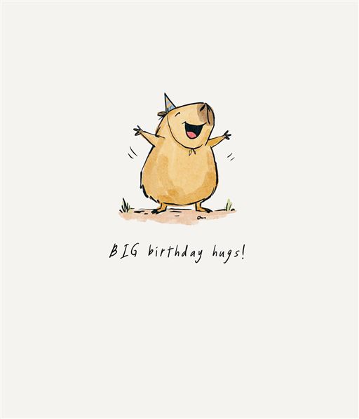 Big Hugs Birthday Card