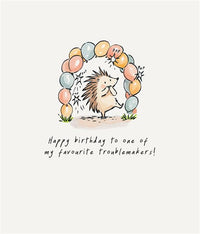 Troublemaker Birthday Card