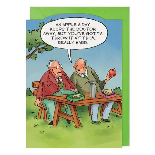 Apple a Day Birthday Card