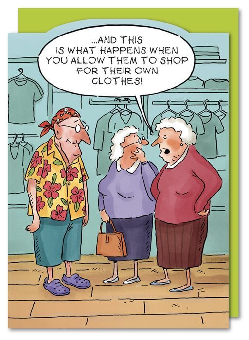 Shop Clothes Birthday Card