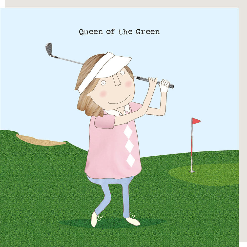 Green Queen Birthday Card
