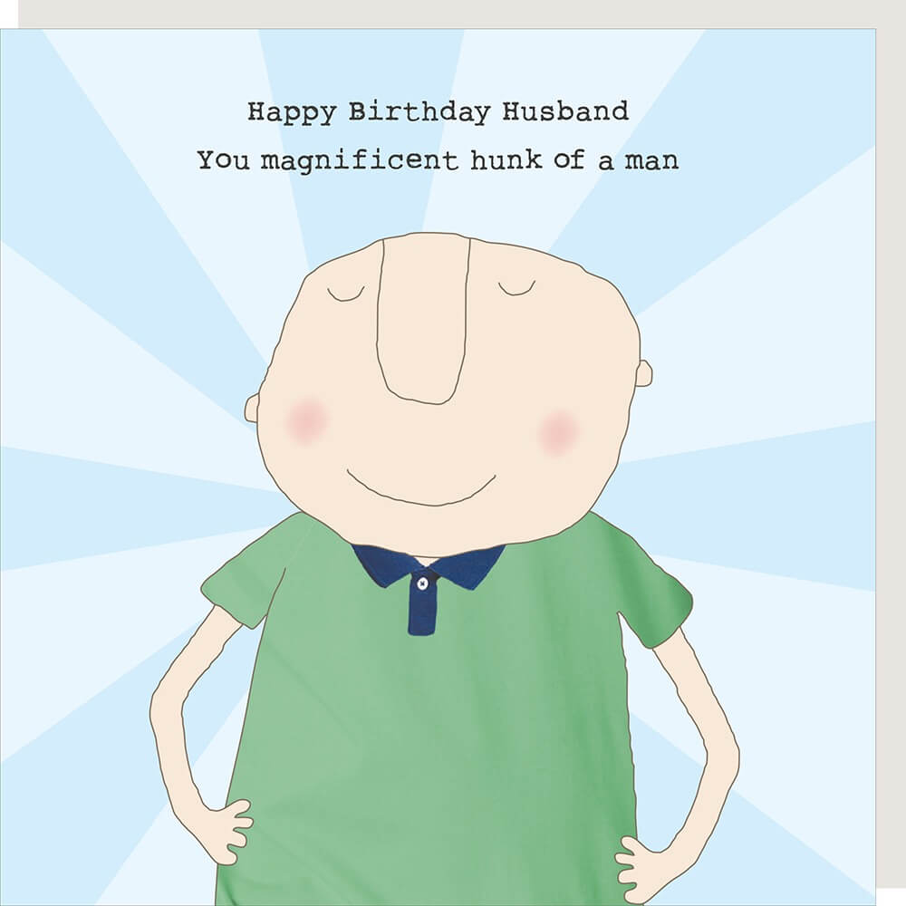 Husband Hunk Birthday Card