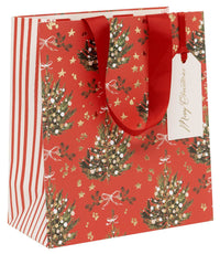 Medium Red Fir Christmas Gift Bag
