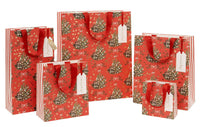 Medium Red Fir Christmas Gift Bag